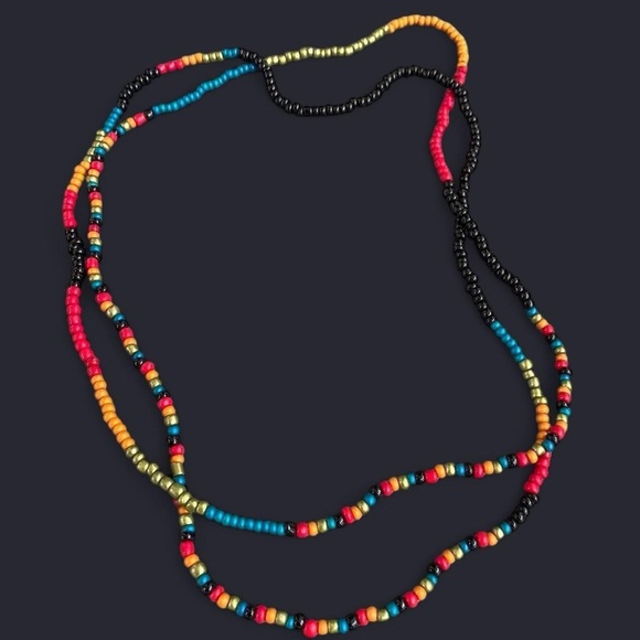 Boho Long Bead Necklace - Picture 3 of 5